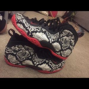 Foamposite Albino Snake Skin